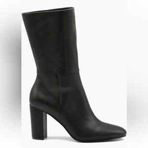 Charles By Charles David Billow Black High Block-Heel Knee Bootie